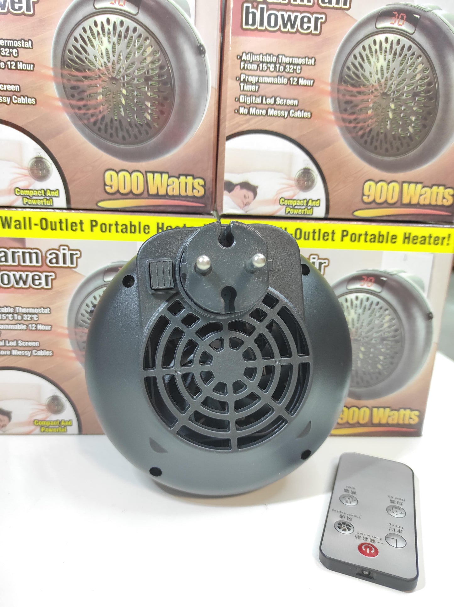 Calefactor Redondo Portátil 900 Watts negro/blanco - additional image 9