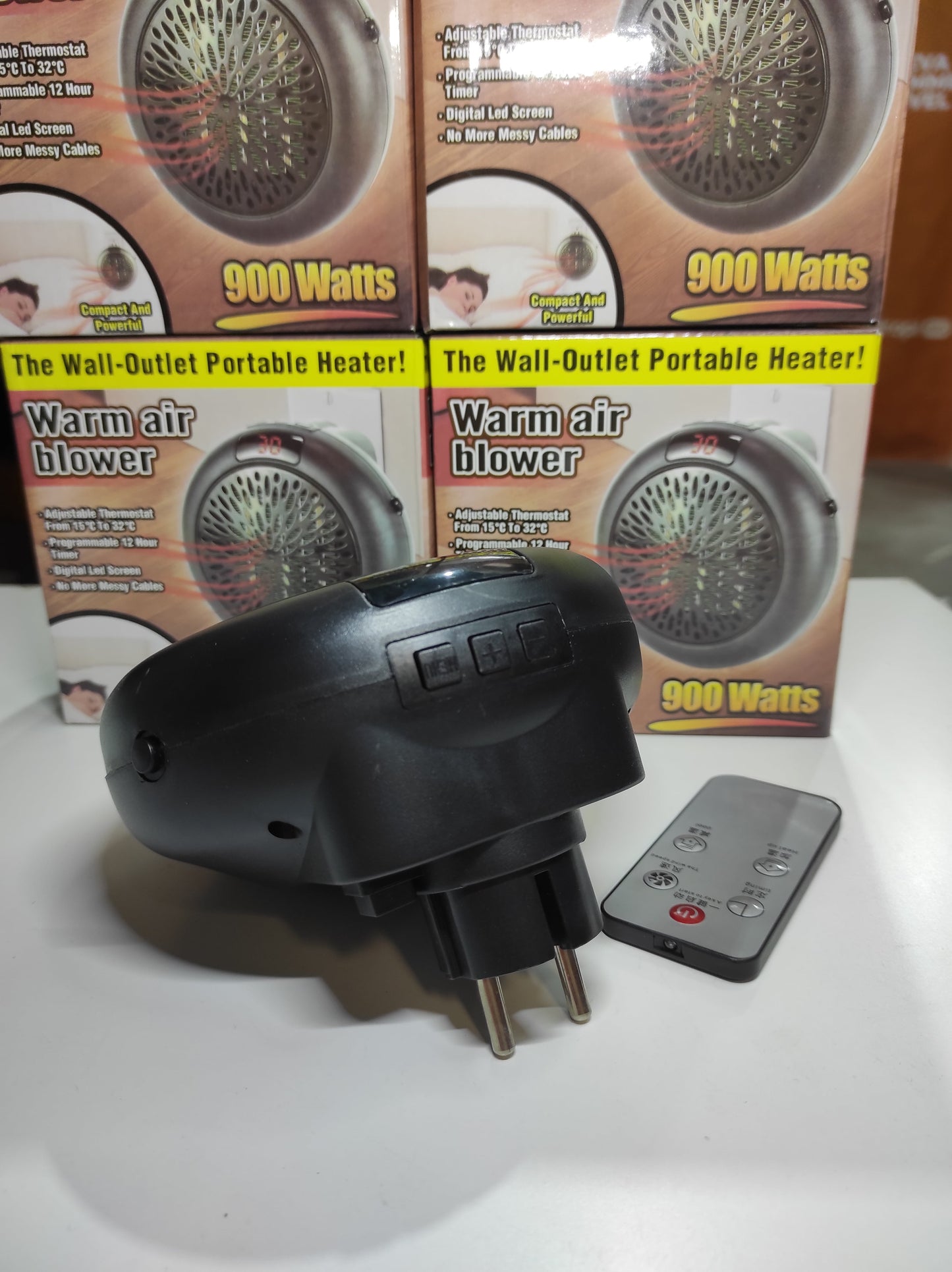 Calefactor Redondo Portátil 900 Watts negro/blanco - additional image 11